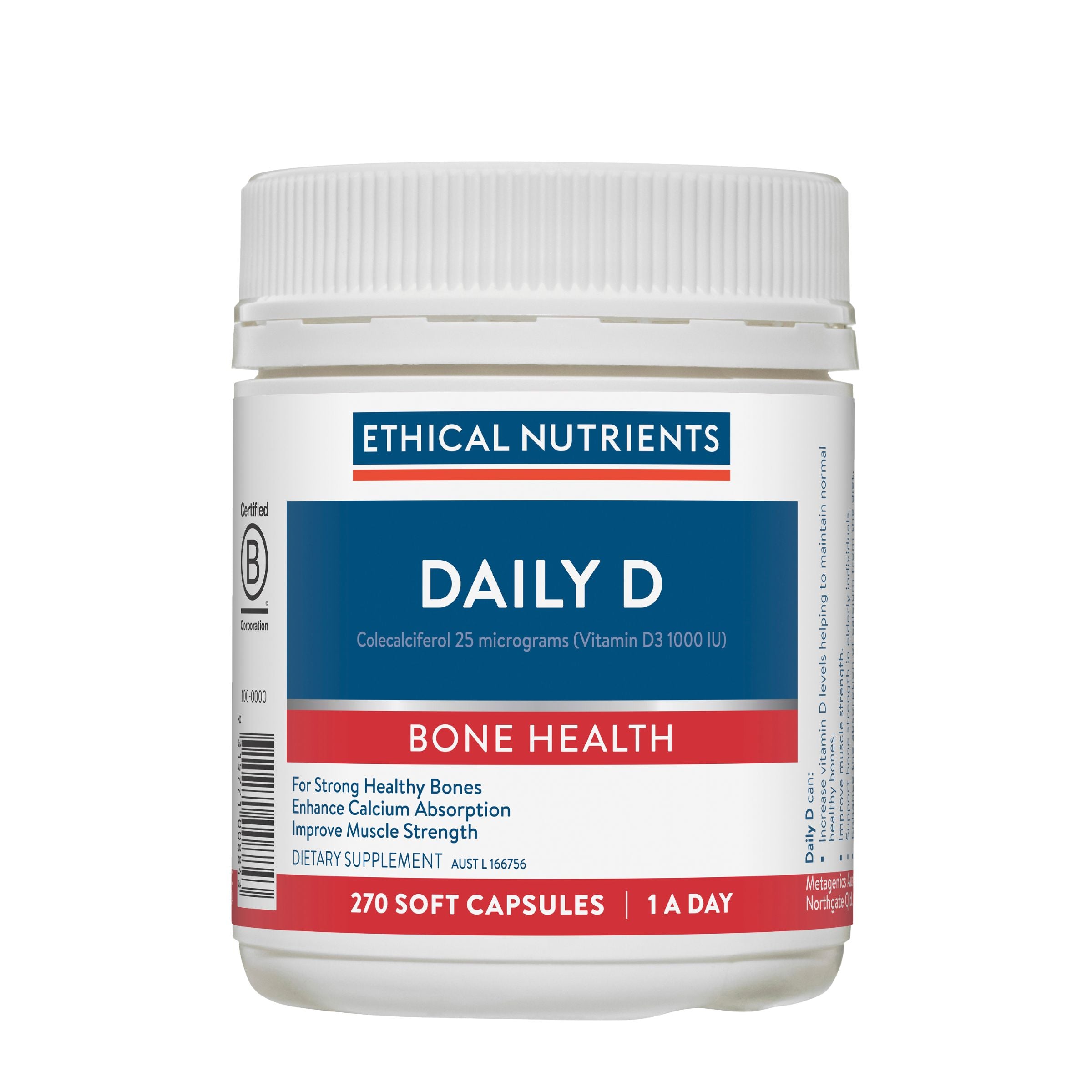 Ethical Nutrients Daily D 270 Soft Capsules #size_270 soft capsules