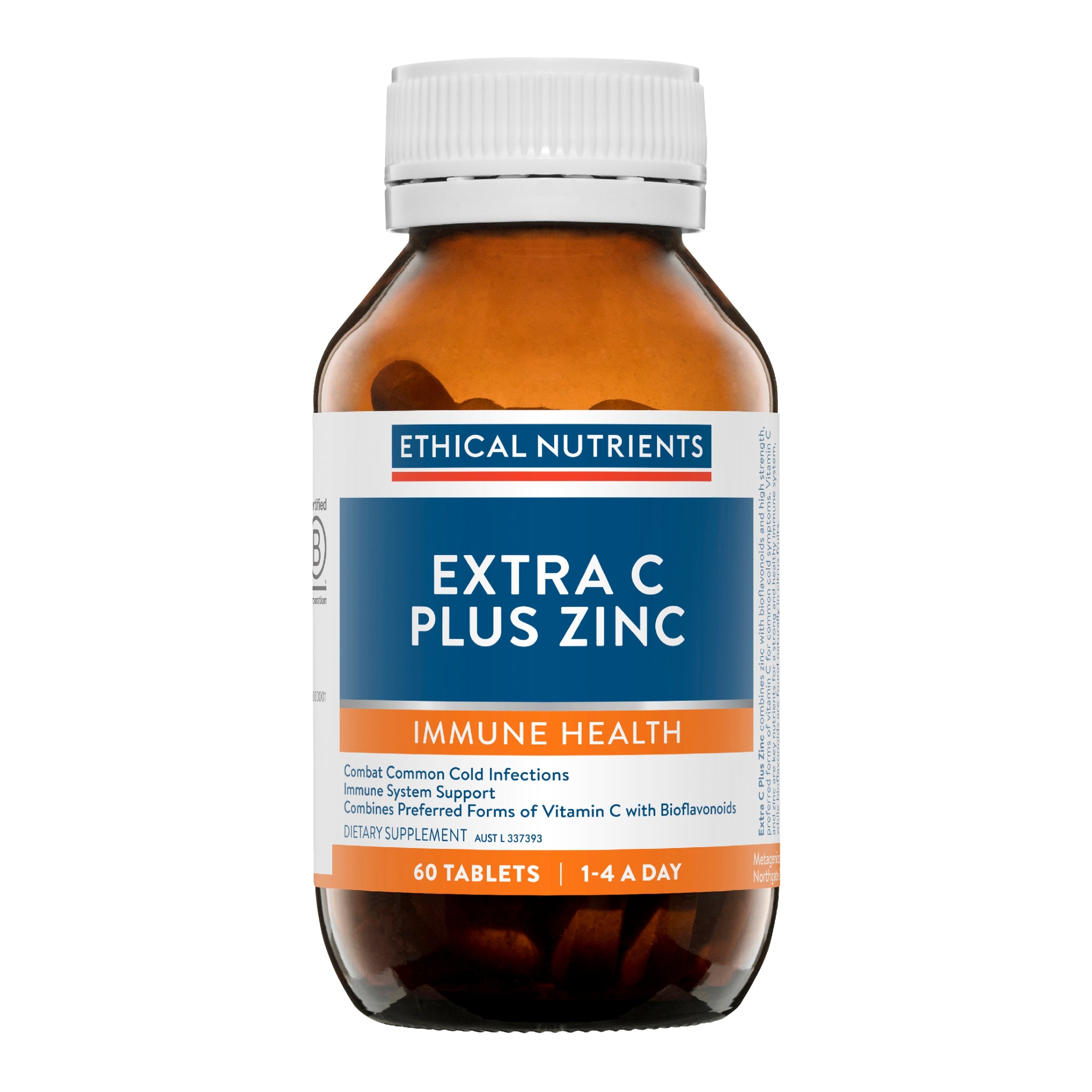 Ethical Nutrients Extra C Plus Zinc 60 Tablets #size_60 tablets