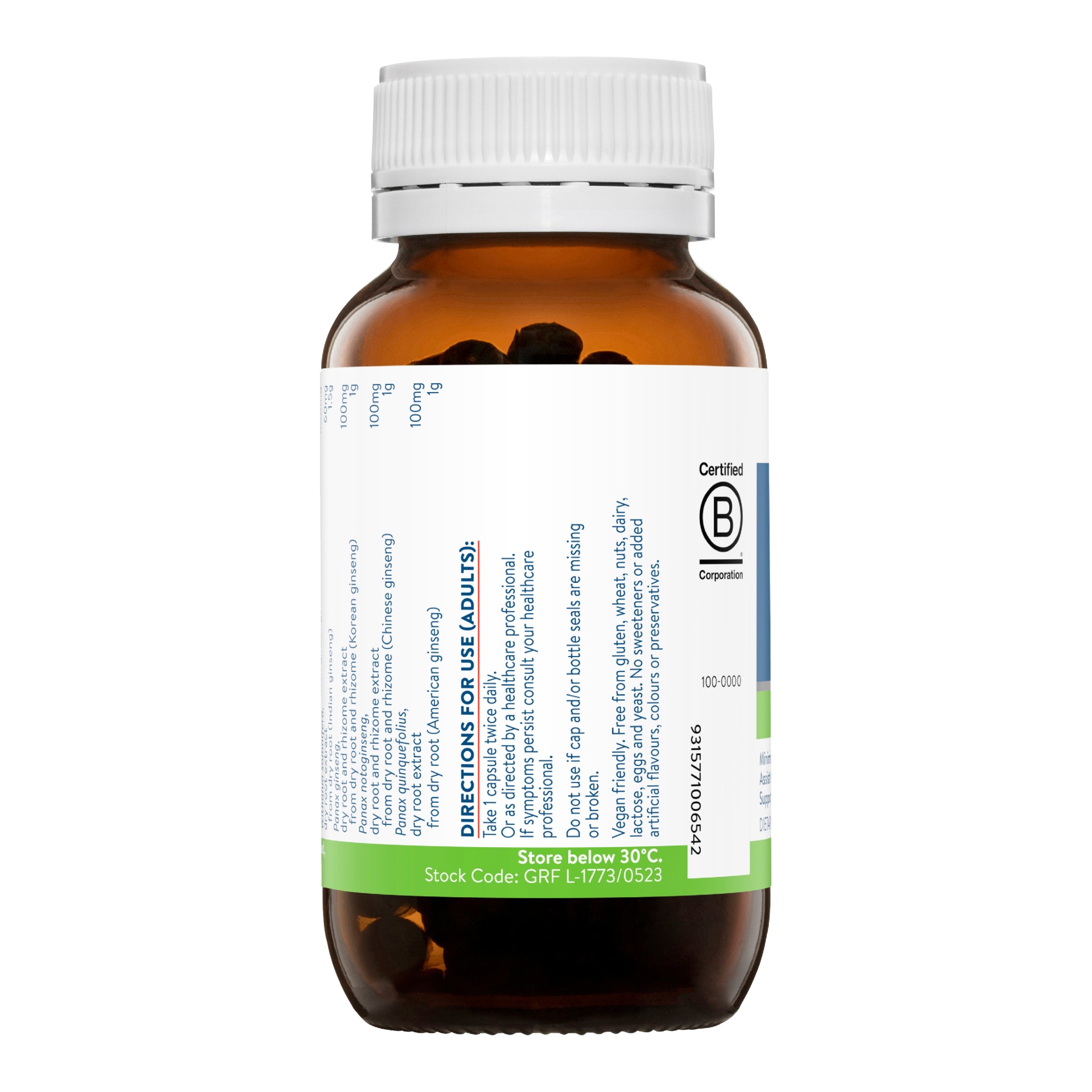Ethical Nutrients Ginseng 5 Exhaustion Relief 60 Capsules #size_60 capsules