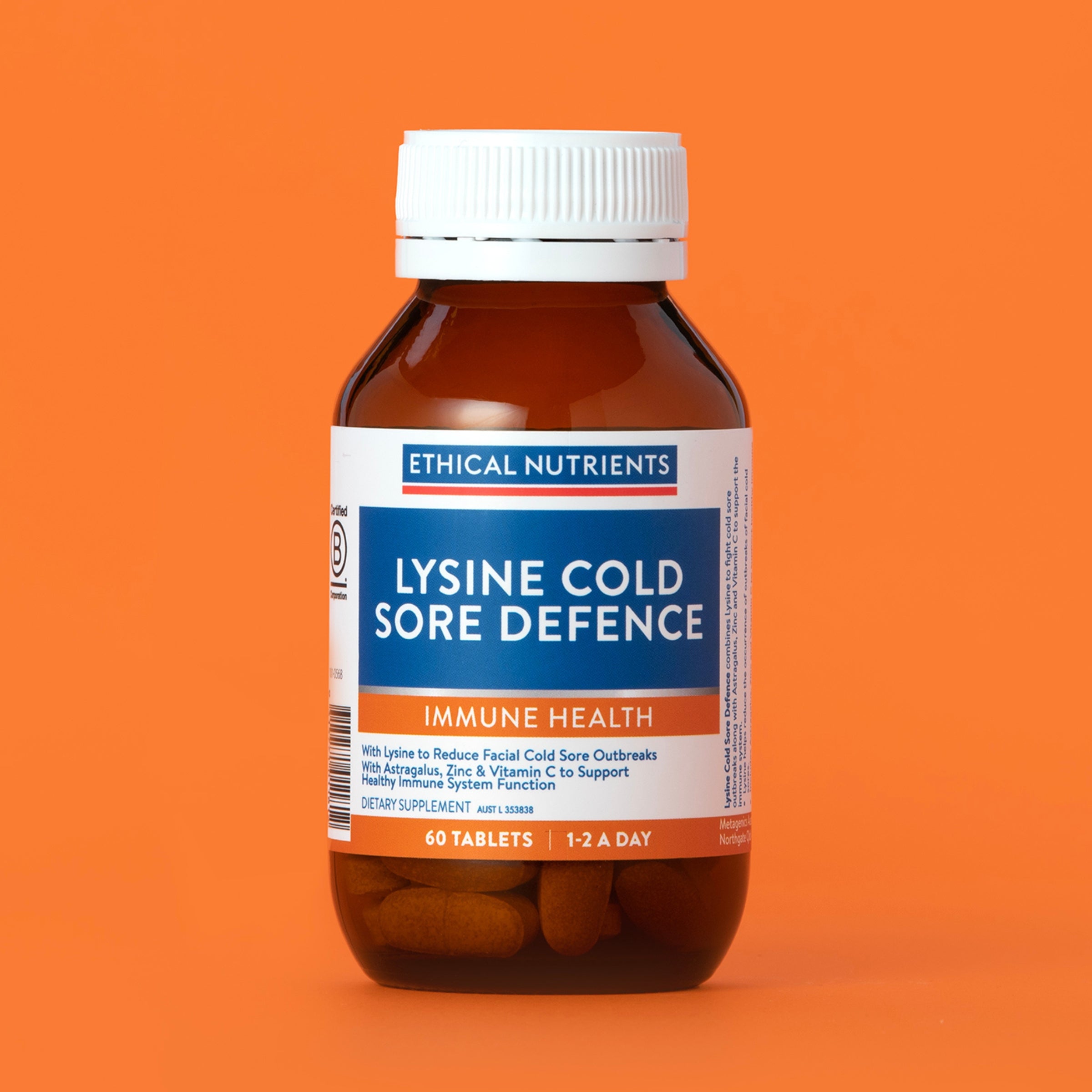 Ethical Nutrients Lysine Cold Sore Defence 60 Tablets #size_60 tablets
