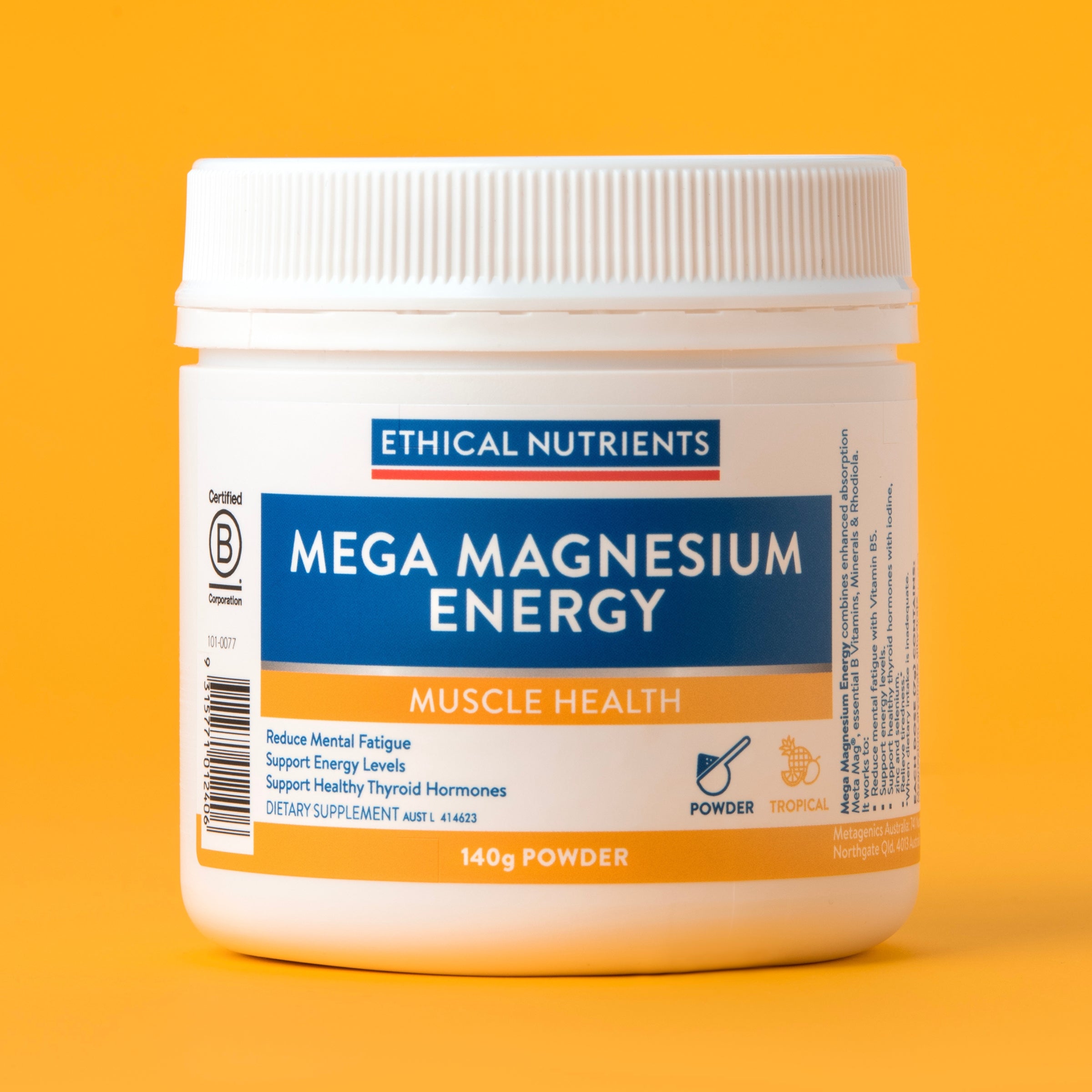 Ethical Nutrients Mega Magnesium Energy Powder 140g #size_140g