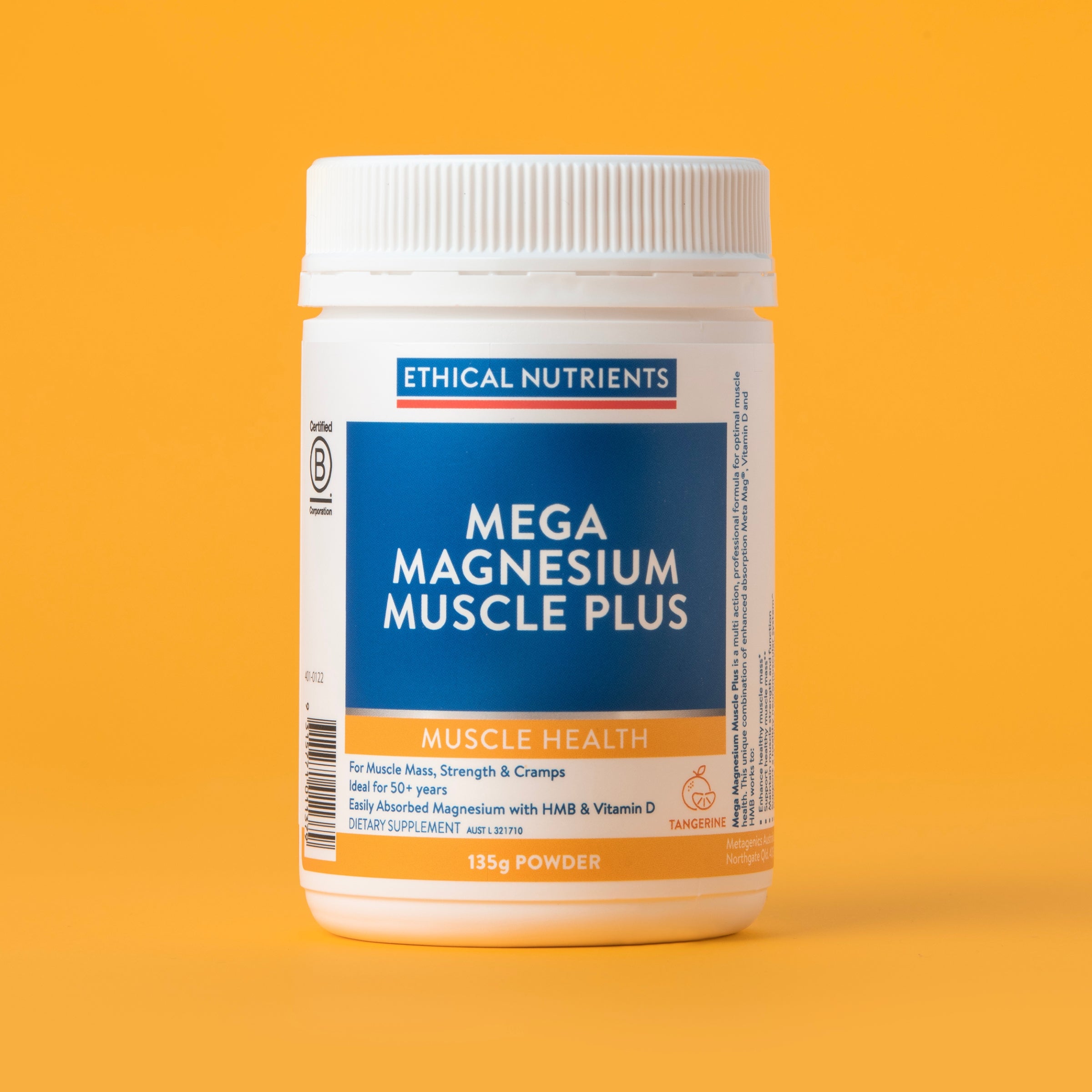 Ethical Nutrients Mega Magnesium Muscle Plus 135g Powder #size_135g