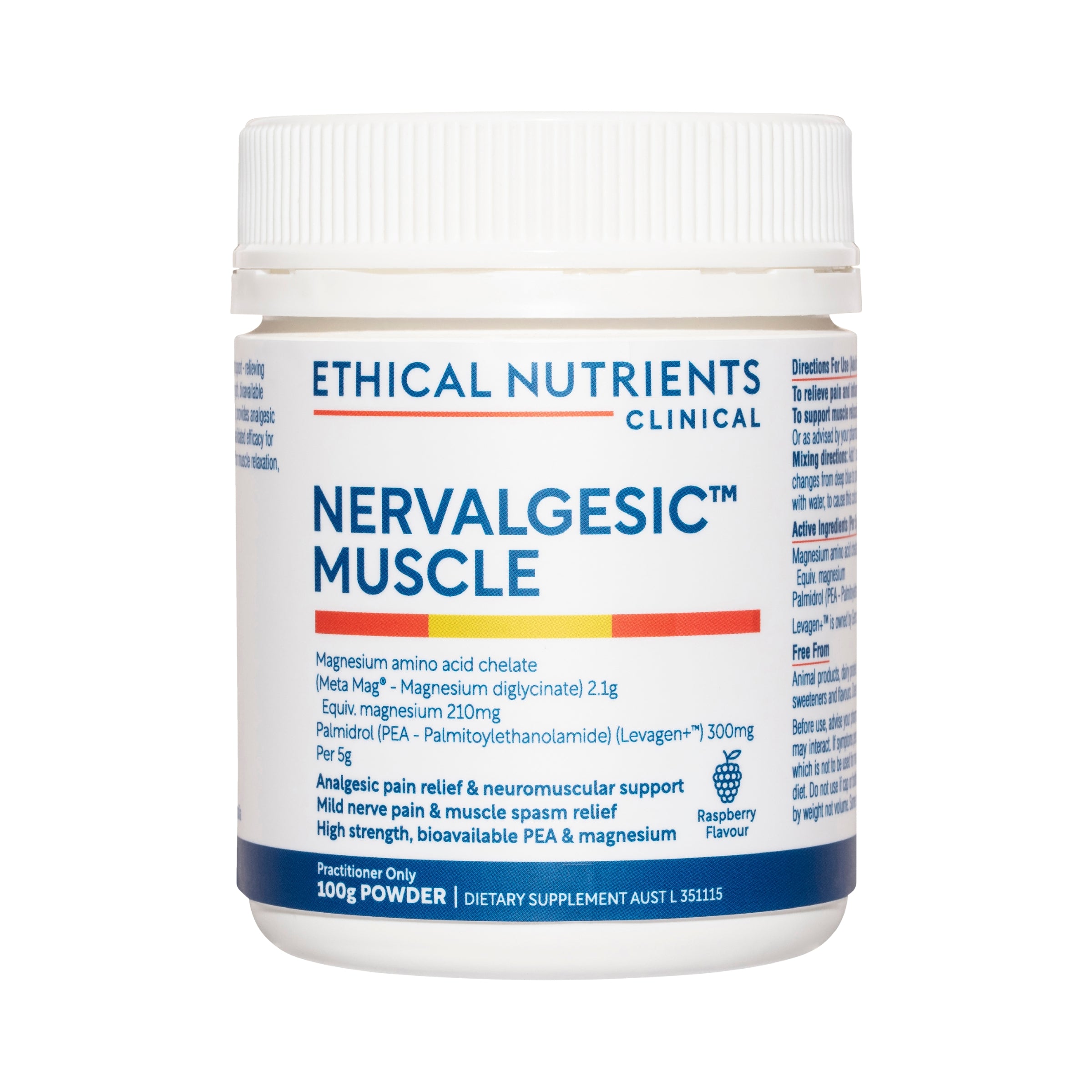 Ethical Nutrients Clinical Nervalgesic Muscle Powder 100g Box