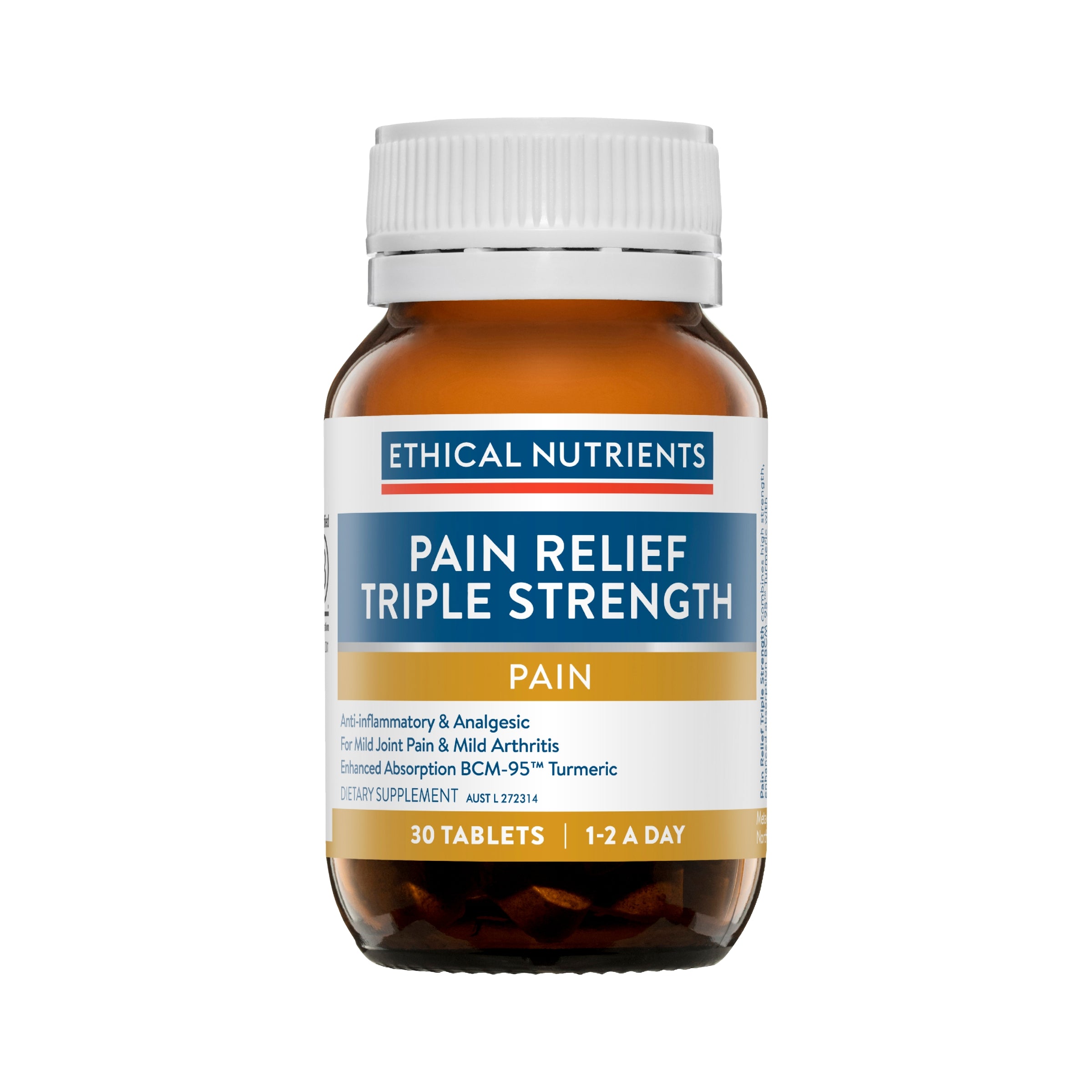 Ethical Nutrients Pain Relief Triple Strength 30 Tablets #size_30 tablets