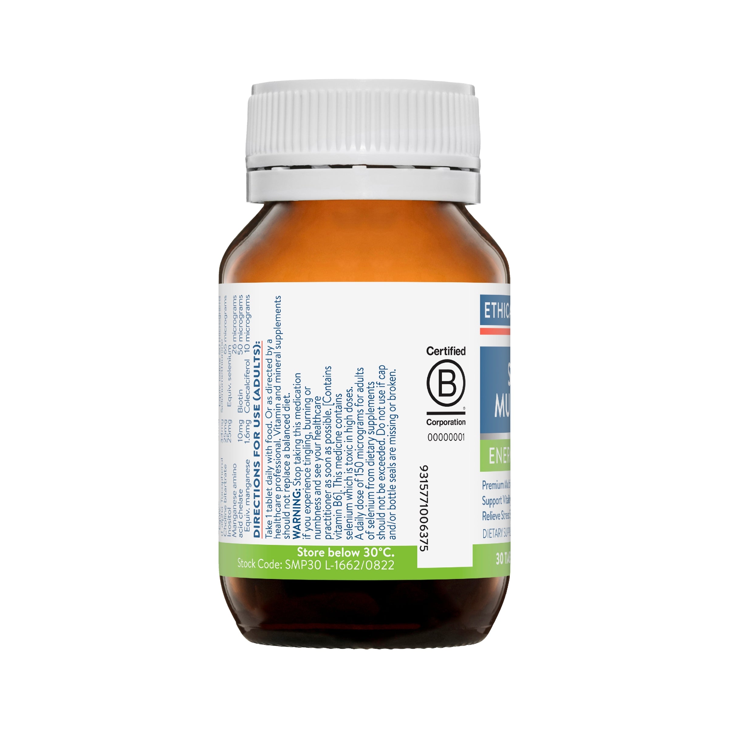 Ethical Nutrients Super Multi Plus 30 Tablets #size_30 tablets