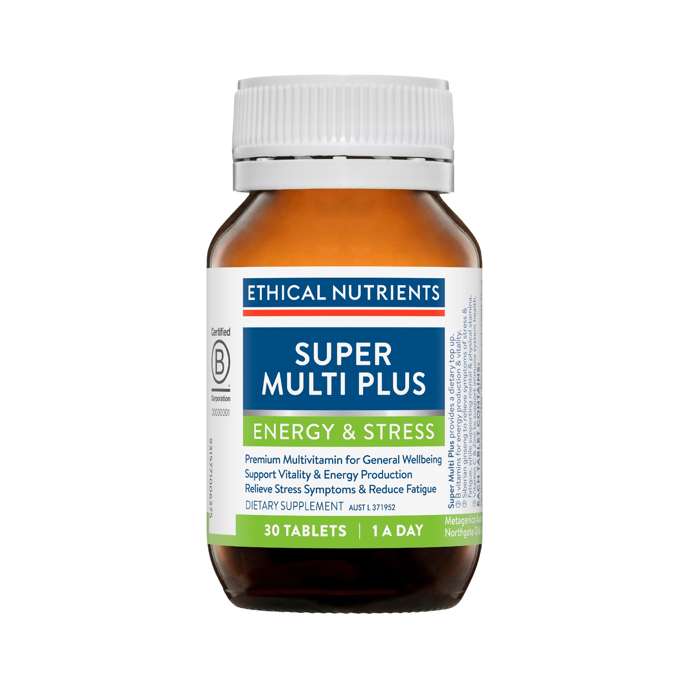 Ethical Nutrients Super Multi Plus 30 Tablets #size_30 tablets