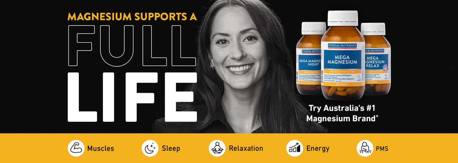 Magnesium Supports A Full Life | Try Australia's #1 Magnesium Brand^ 