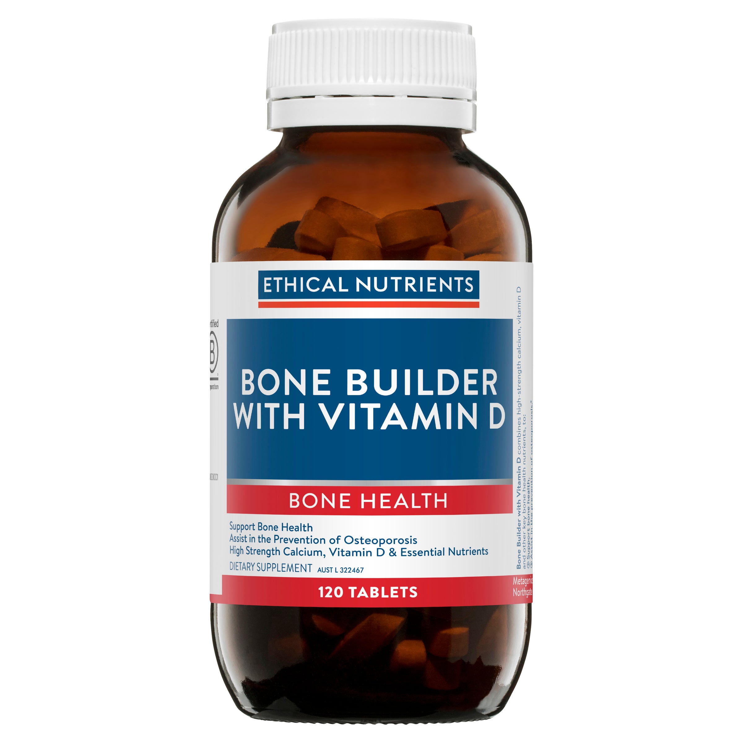 Ethical Nutrients Bone Builder with Vitamin D 120 Tablets #size_120 tablets
