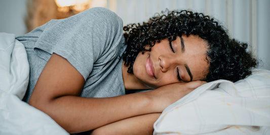 woman sleeping on soft pillow