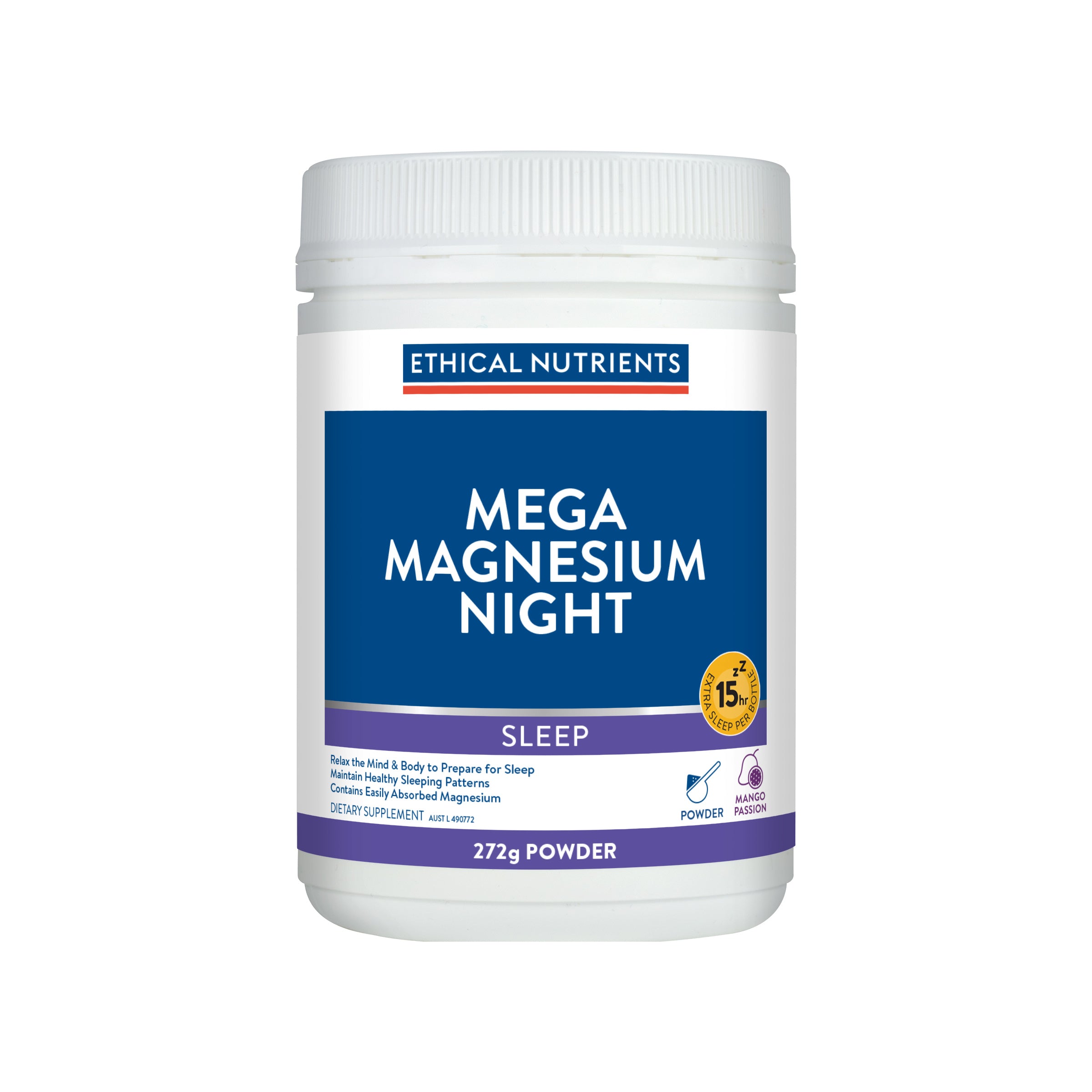 Ethical Nutrients Mega Magnesium Night Powder 272g #size_272g