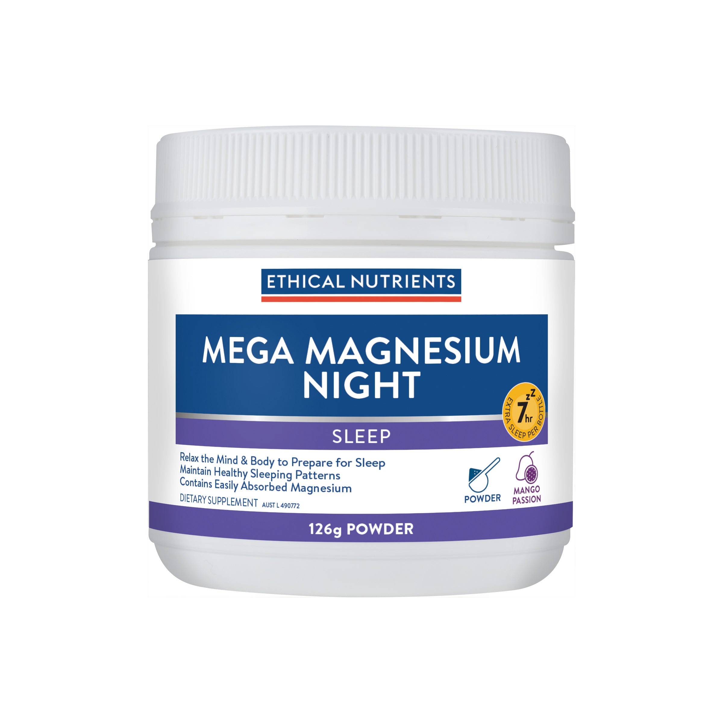 Ethical Nutrients Mega Magnesium Night Powder 126g #size_126g