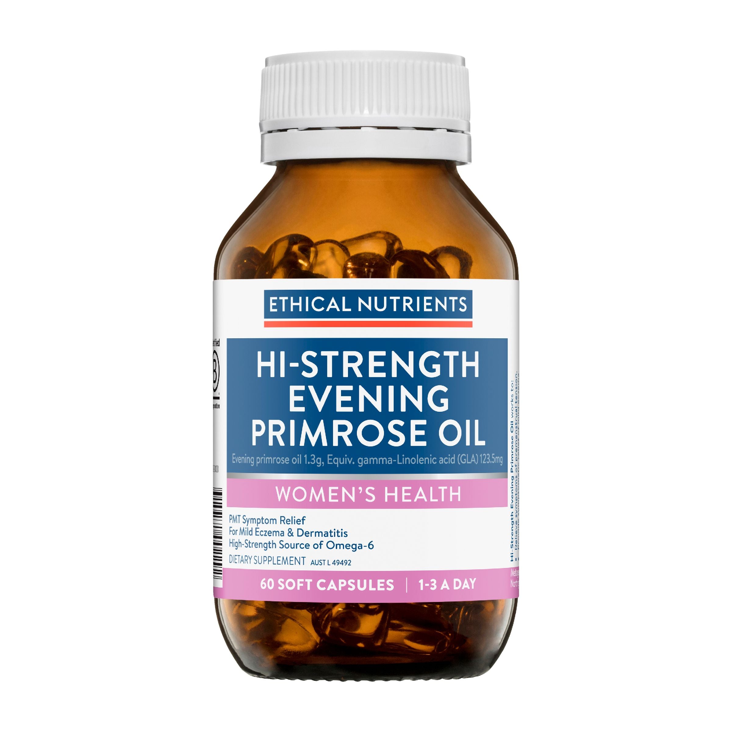 Ethical Nutrients Hi-Strength Evening Primrose Oil 60 Capsules #size_60 soft capsules