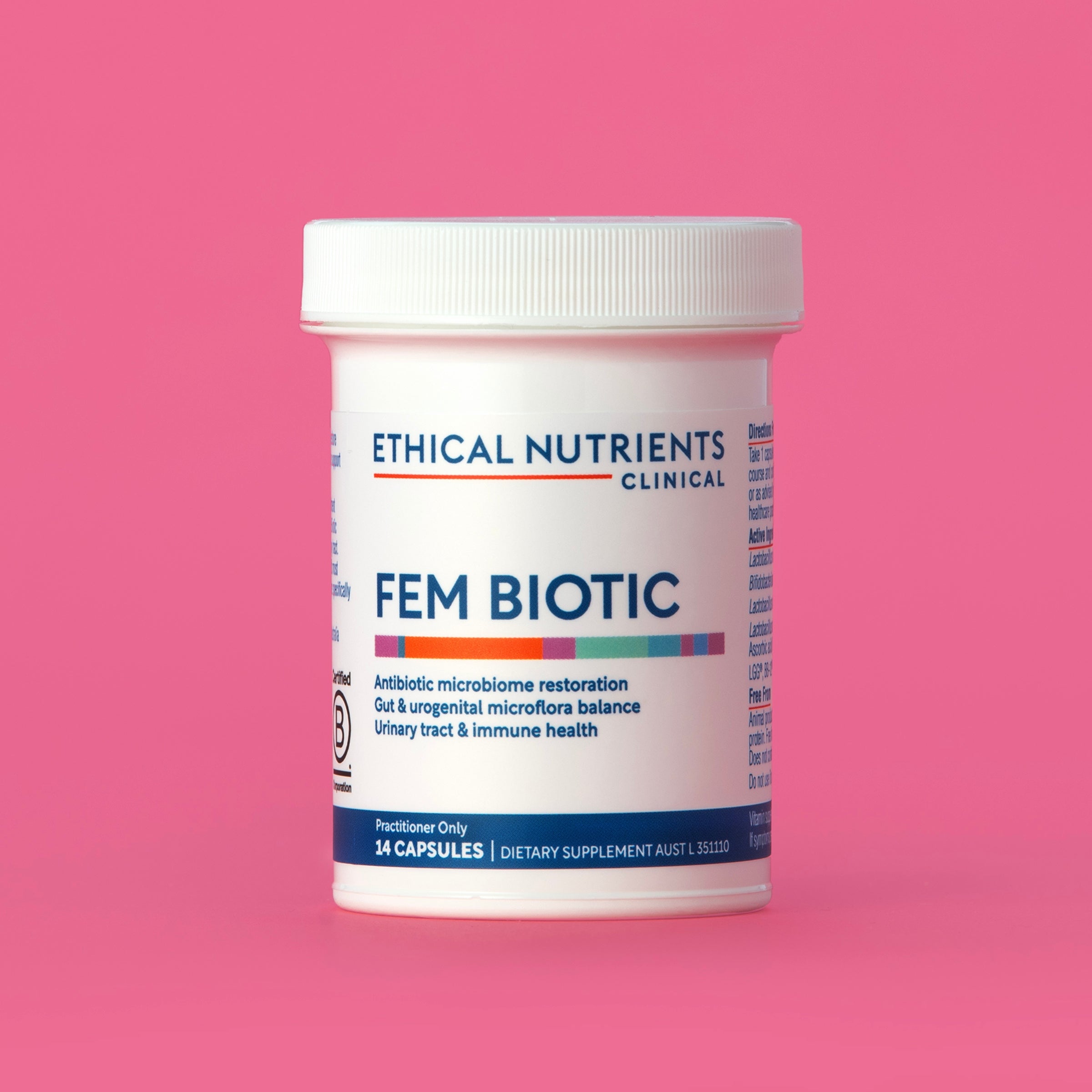 Ethical Nutrients Clinical Fem Biotic Bottle