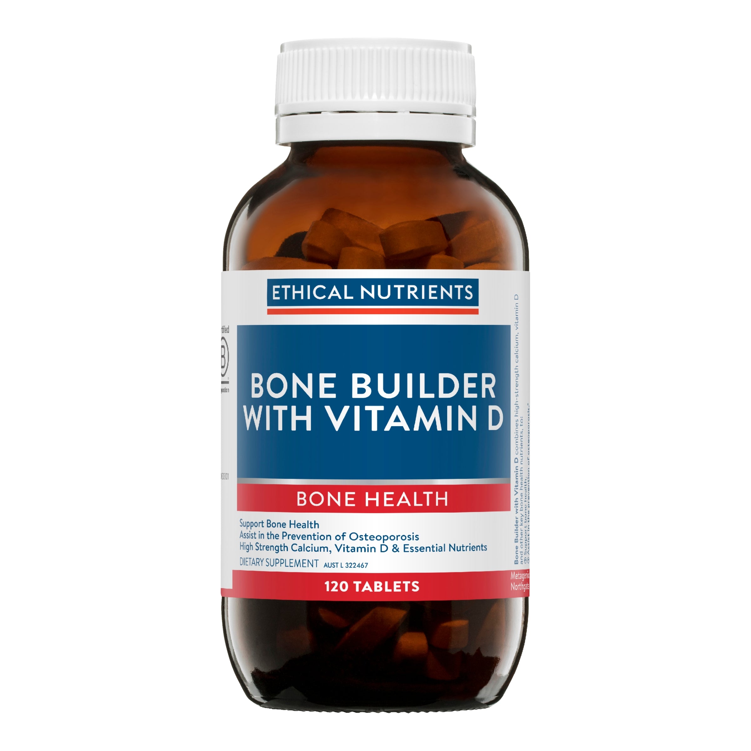 Ethical Nutrients Bone Builder with Vitamin D 120 Tablets #size_120 tablets