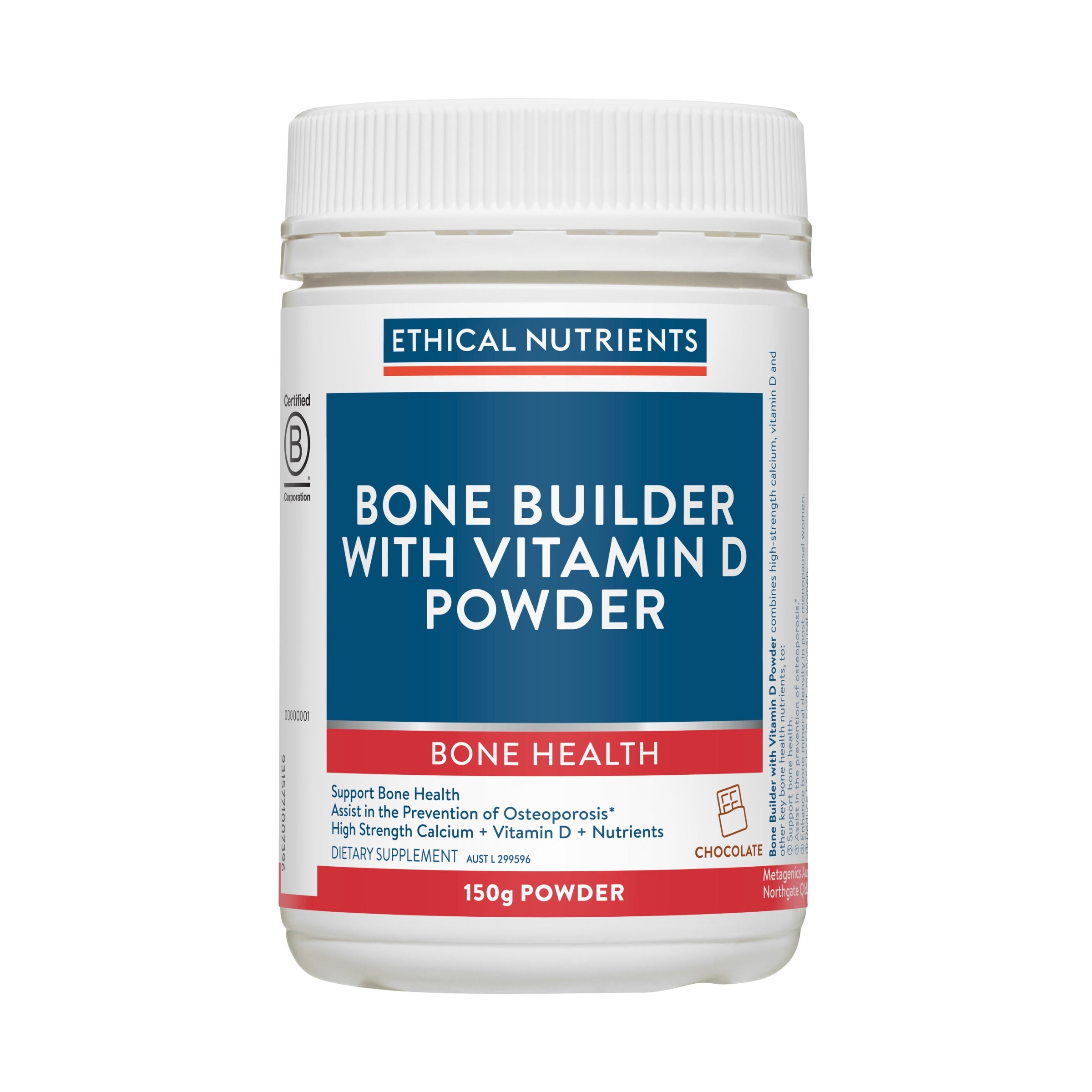 Ethical Nutrients Bone Builder with Vitamin D Powder Chocolate 150g #size_150g