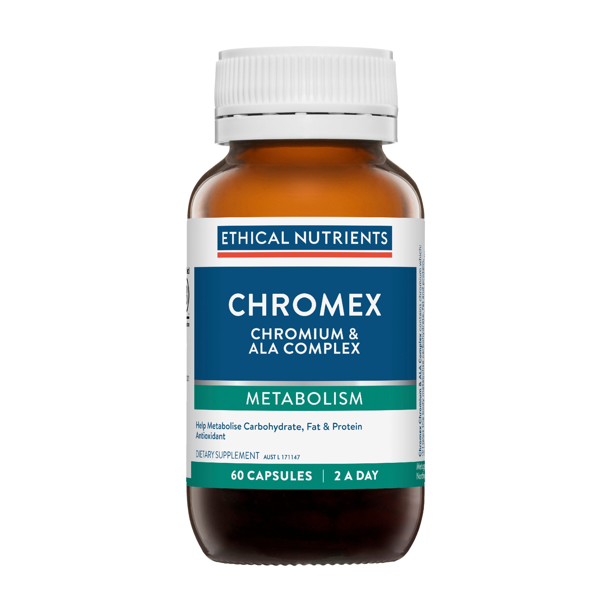 Ethical Nutrients Chromex Chromium & ALA Complex 60 Capsules #size_60 capsules