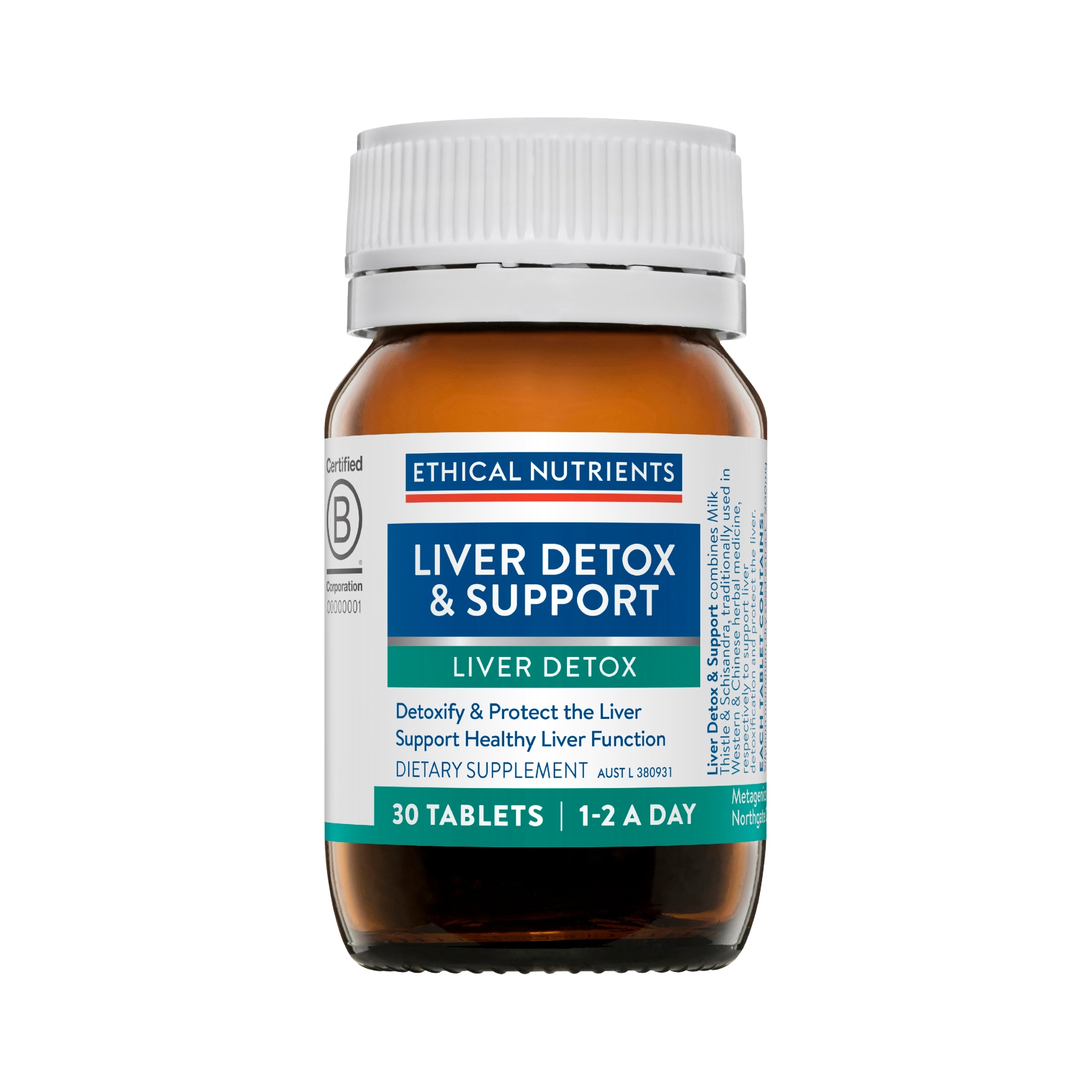 Ethical Nutrients Liver Detox & Support 30 Tablets #size_30 tablets