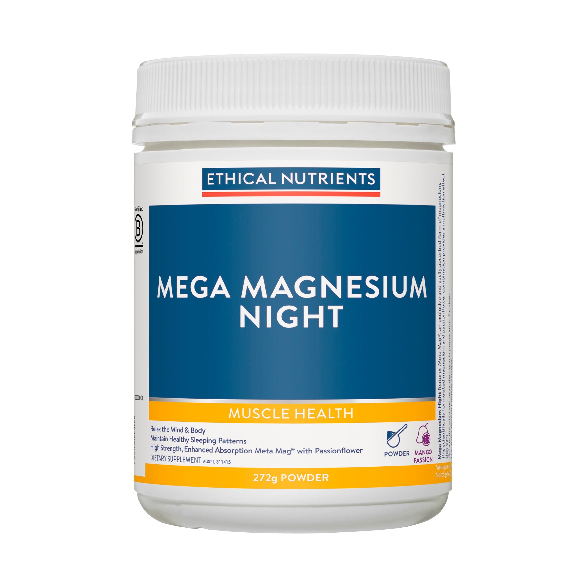 Ethical Nutrients Mega Magnesium Night Powder 272g #size_272g