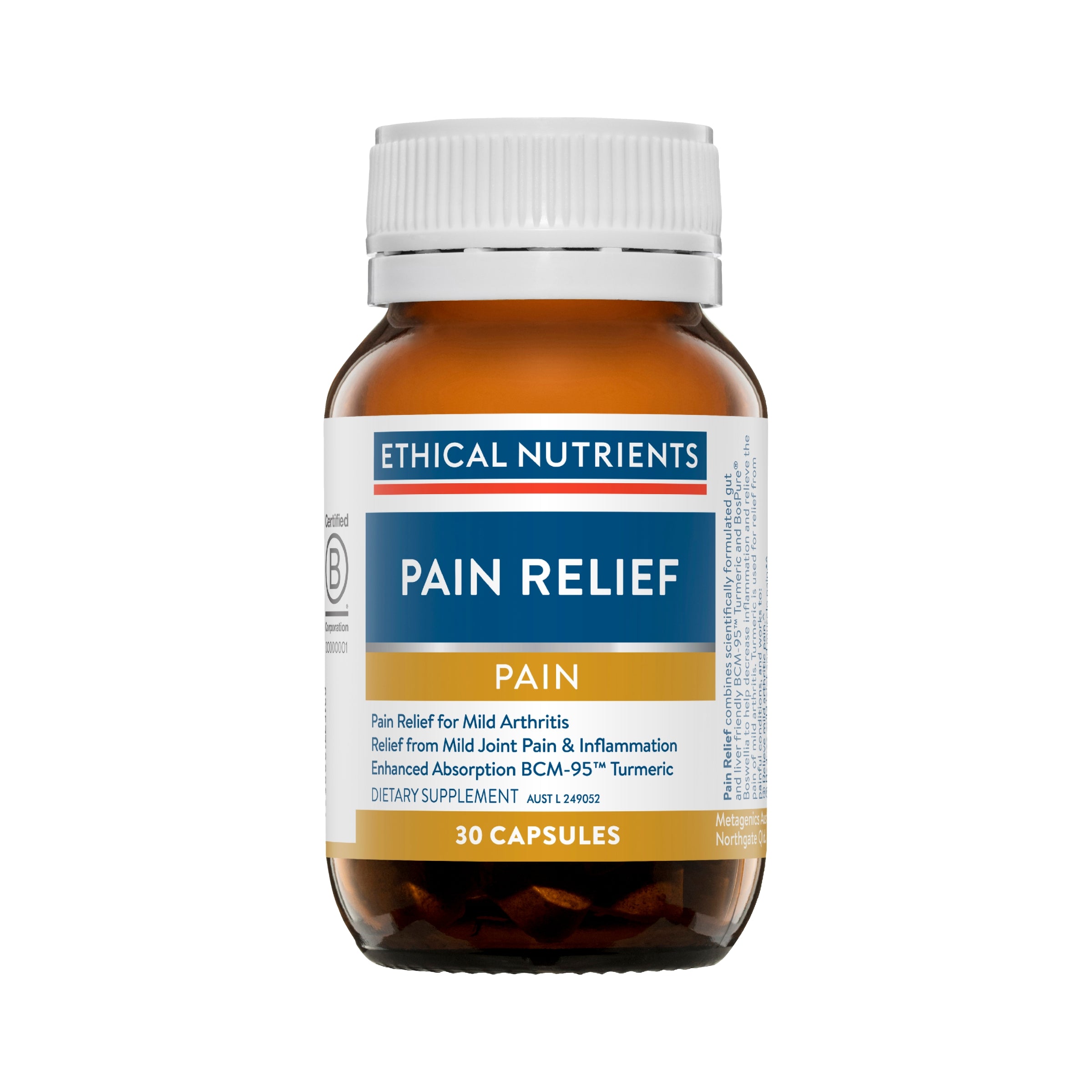 Ethical Nutrients Pain Relief 30 Capsules #size_30 capsules