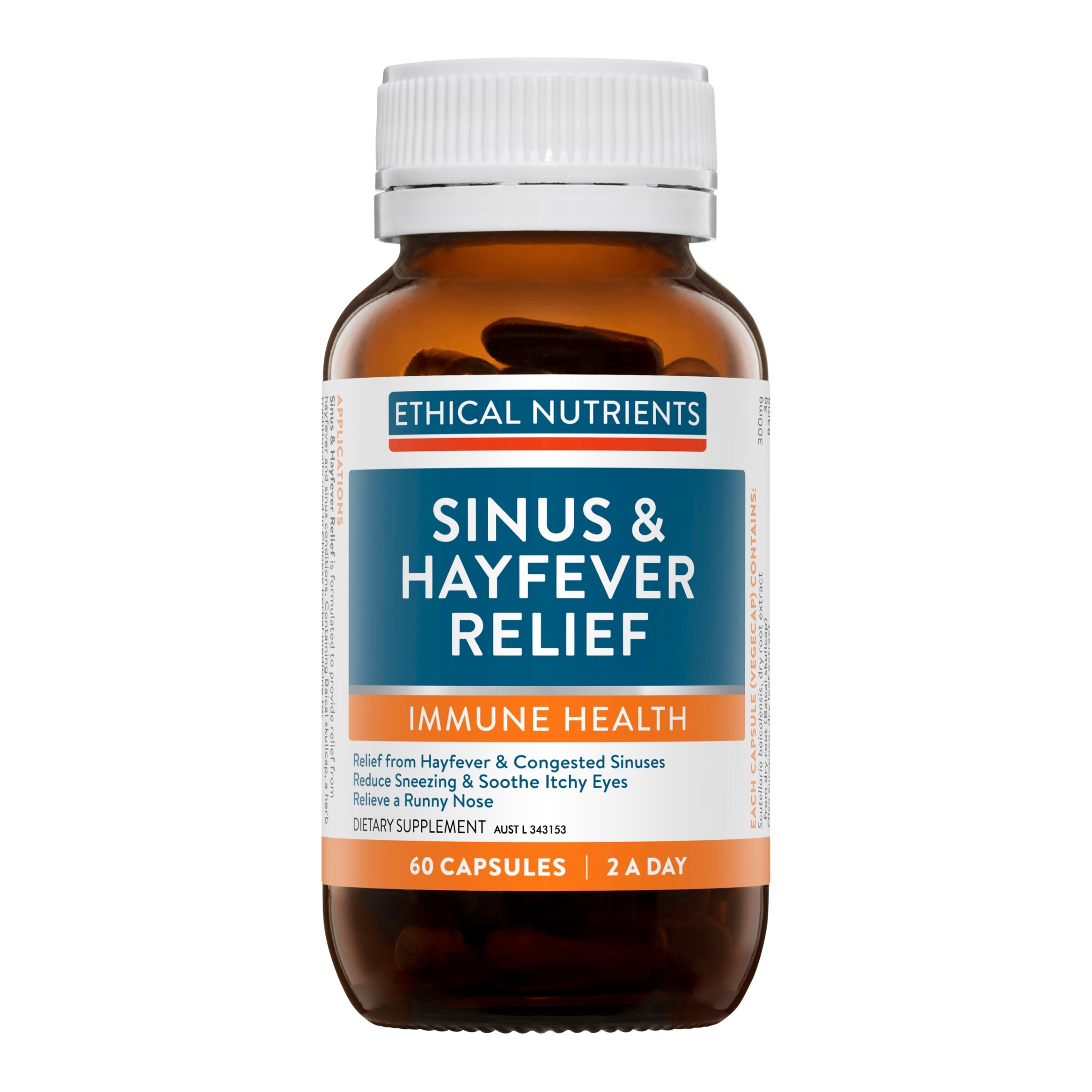 Ethical Nutrients Sinus & Hayfever Relief 60 Capsules #size_60 capsules