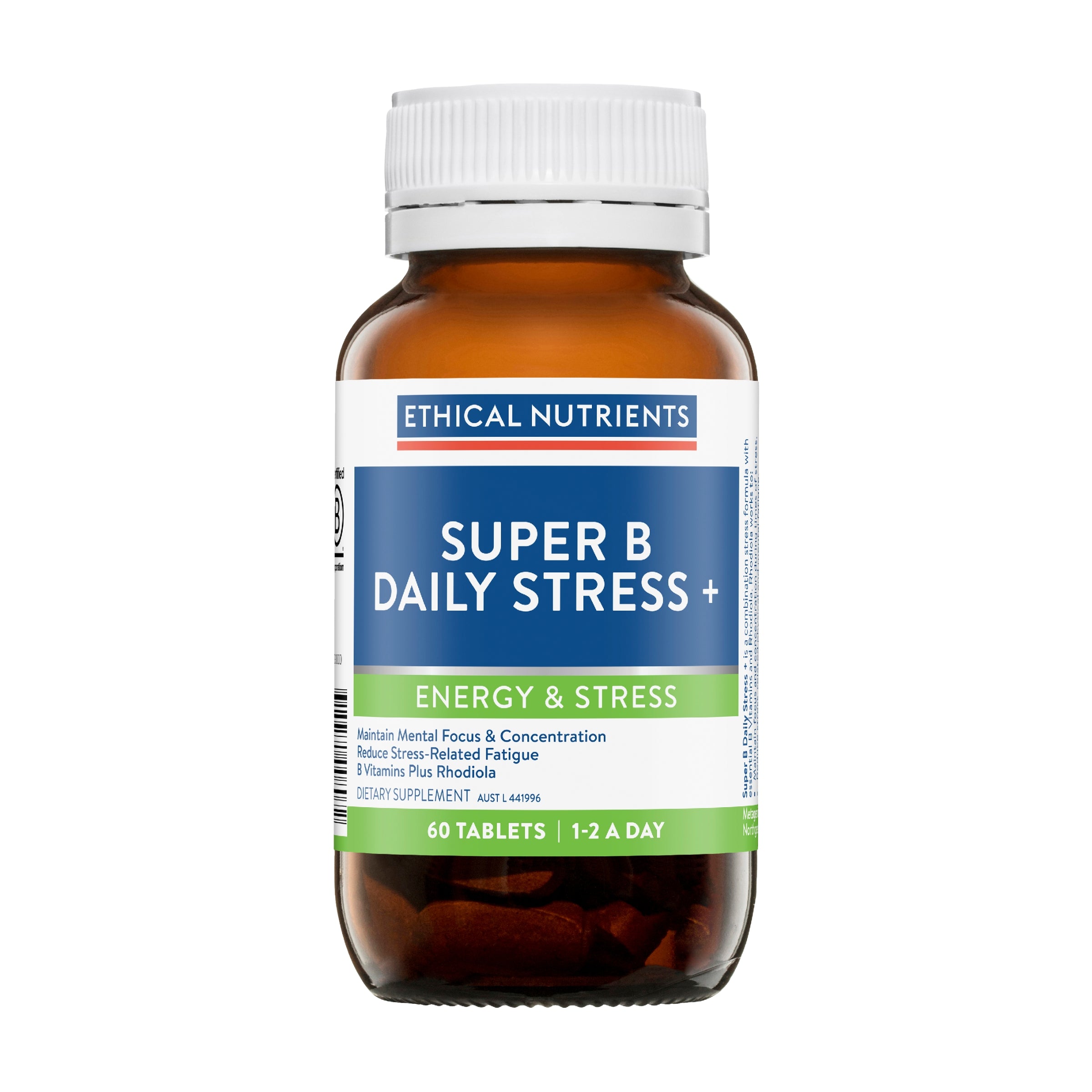 Ethical Nutrients Super B Daily Stress + 60 Tablets #size_60 tablets