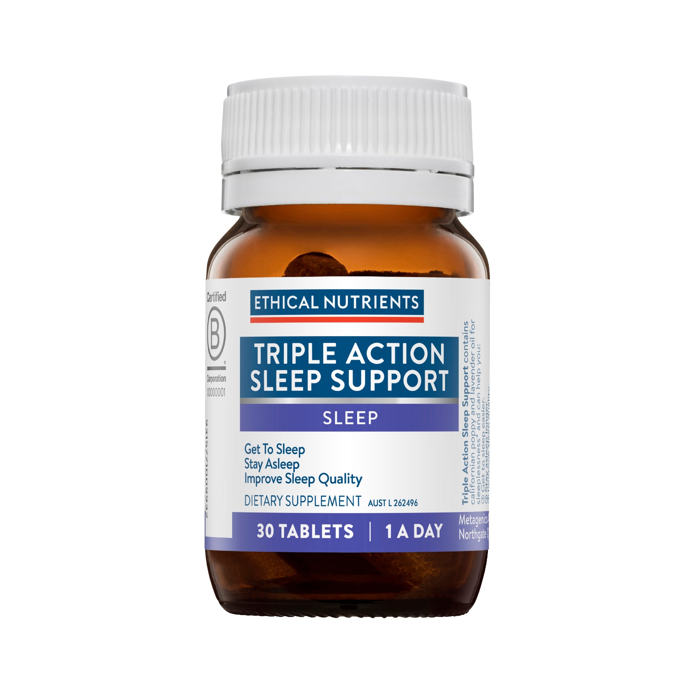 Ethical Nutrients Triple Action Sleep Support 30 Tablets #size_30 tablets