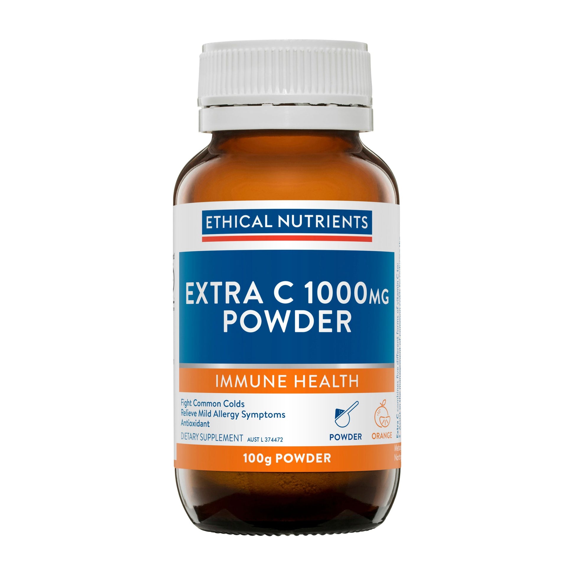 Ethical Nutrients Extra C 1000mg Powder Orange 100g