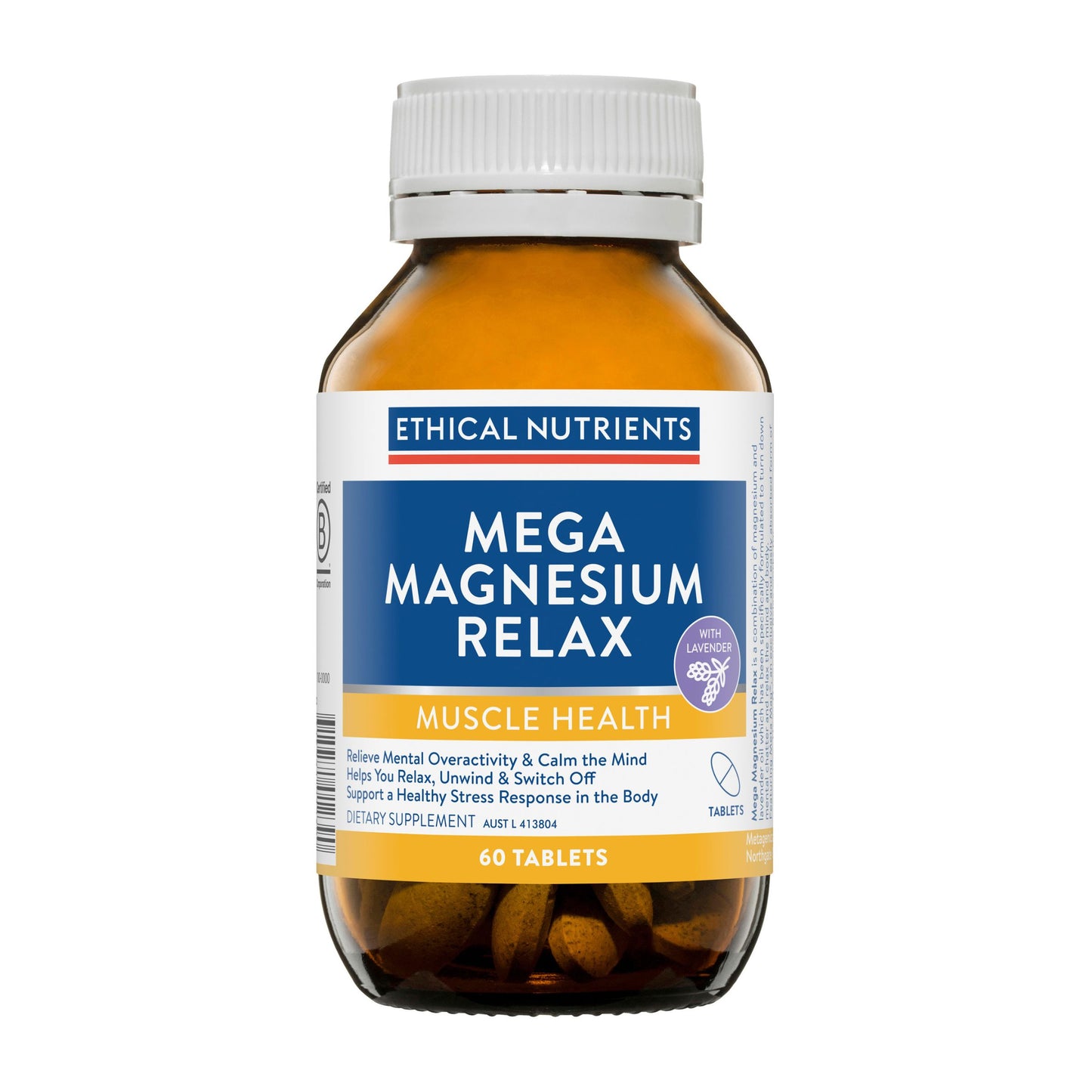 Ethical Nutrients Mega Magnesium Relax 60 Tablets