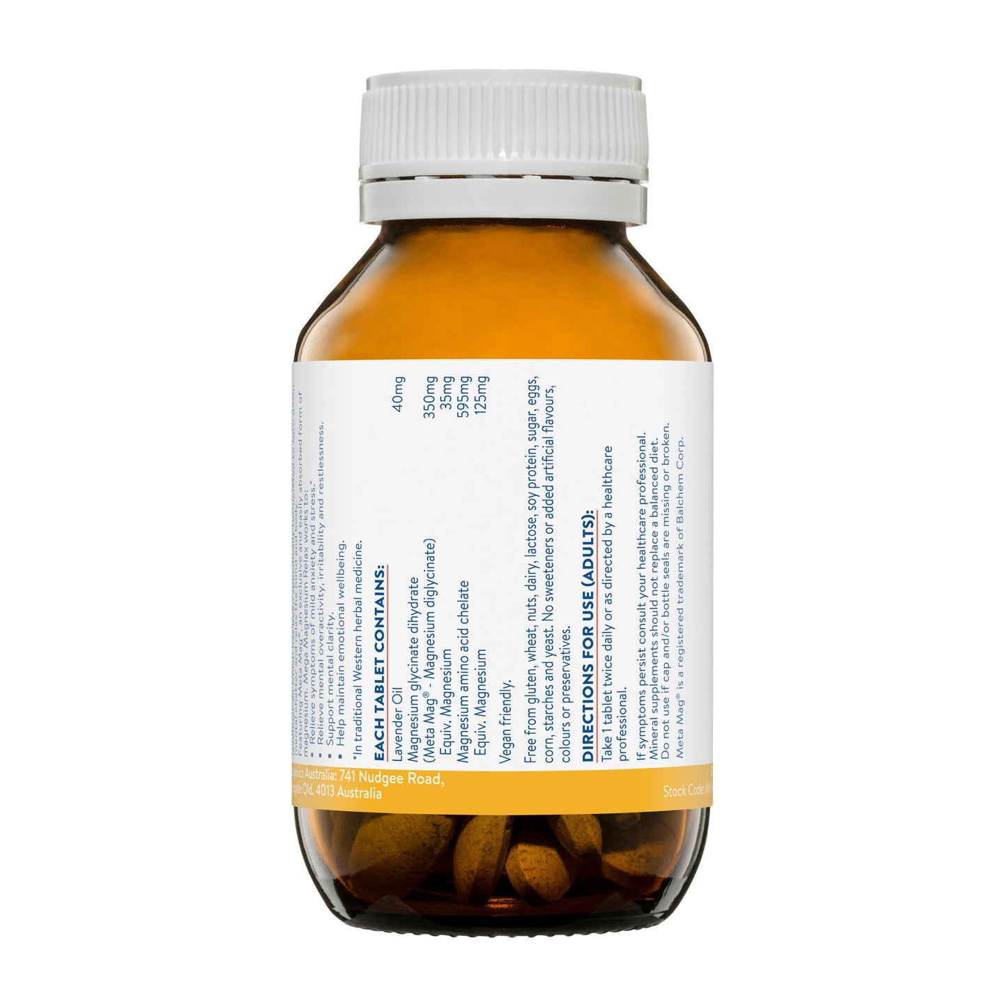 Ethical Nutrients Mega Magnesium Relax 60 Tablets