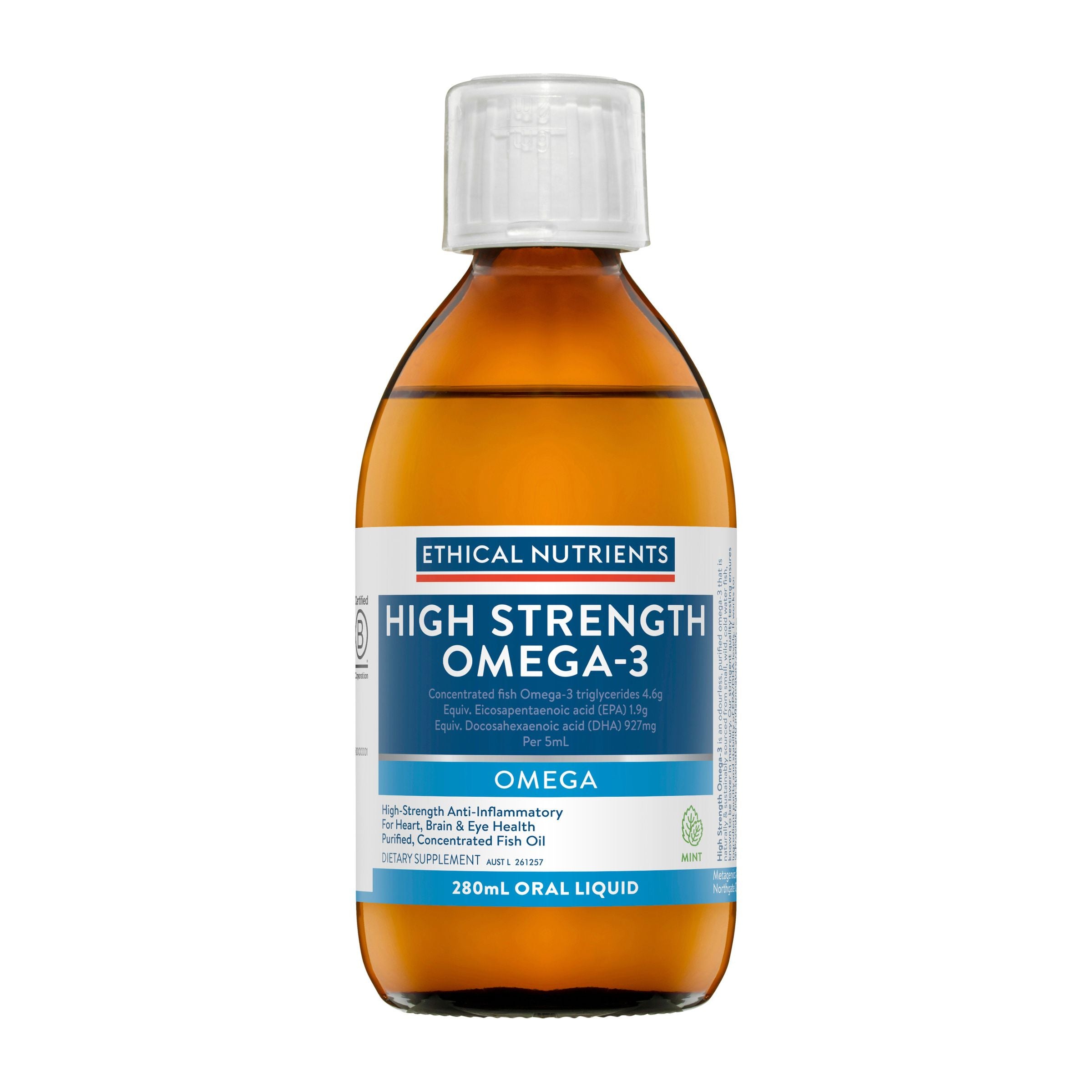 Ethical Nutrients High Strength Omega-3 Fresh Liquid 280mL #size_280mL