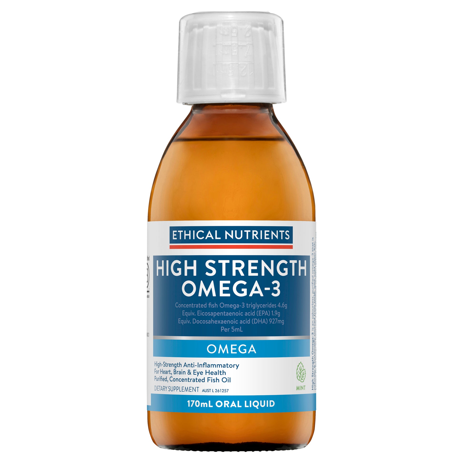 Ethical Nutrients High Strength Omega-3 Fresh Liquid Mint 170mL