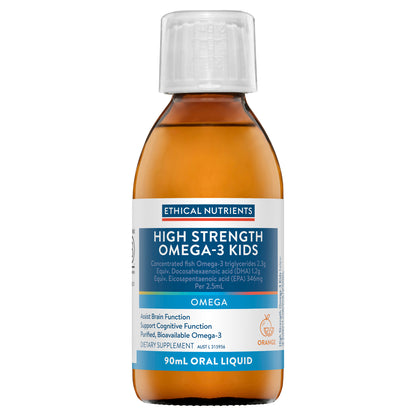 Ethical Nutrients High Strength Omega-3 Kids Orange 90mL Liquid